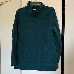 L.L. Bean Turquoise Fleece Pullover